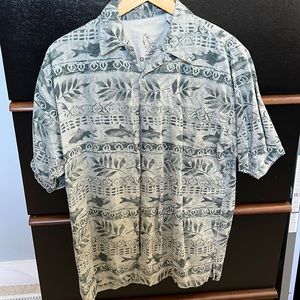 Vintage Bugle boy beach theme shirt